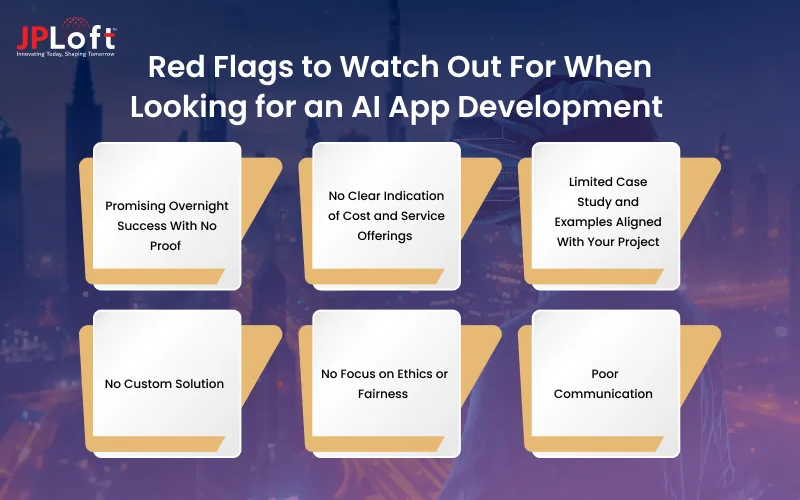 Red Flags to Watch Out For When Looking for an AI App Development